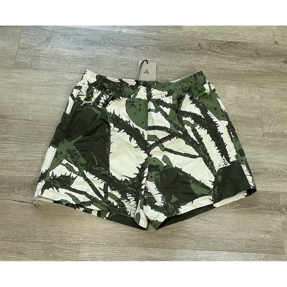 NWT Nike ACG Men's Size S Goat Brief-Lined Camo Trail Running Shorts HV0595-229